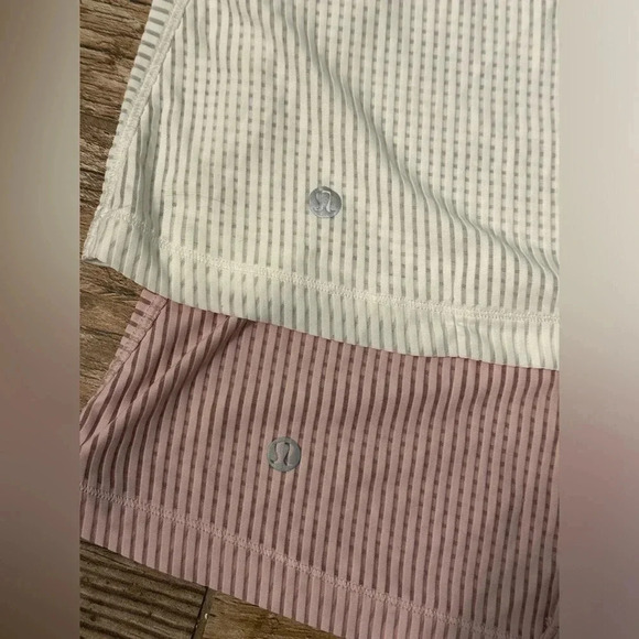 Lululemon Miles Ahead Tank white pink bundle Size 8 - Picture 6 of 7